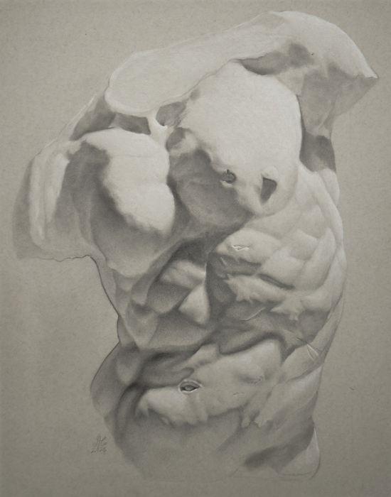 Gaddi Torso Study by Aeron Cargill