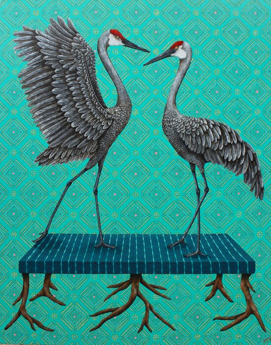 Sandhill Cranes by Gwen Mehler