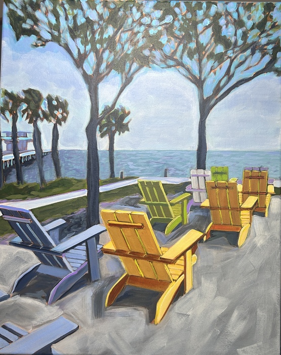 St. Pete Pier Adirondacks by Page Shepherd